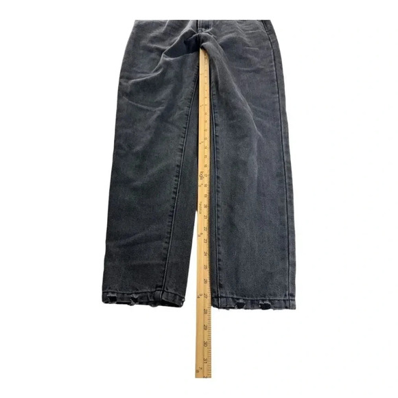 Princess Polly Zaiden Straight Leg Jeans Washed Black Denim US Size 6 - Picture 9 of 11